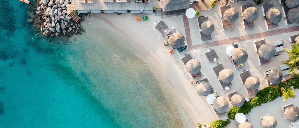 Luchtfoto Cabana Beach Curacao