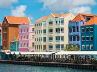 Kleurrijke - Huisjes - aan  - waterkant - van - Willemstad
