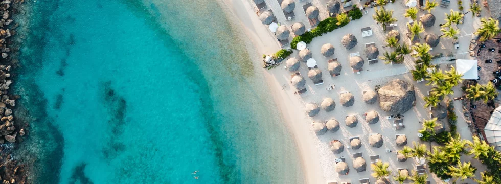 Luchtfoto Cabana Beach Curacao